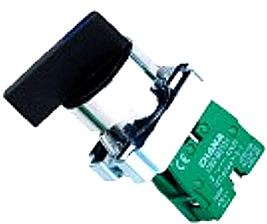 3 Pos Maintained Spring Return Long Handle Selector Switch